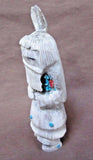 Native Zuni Antler Long Hair Kachina Fetish by Marlon Lowsayatee - C1427