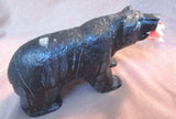 Zuni Museum Quality HUGE Picasso Marble Bear & Fish Fetish by Herbert Him Sr 234
