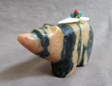 Zuni Utah Jasper Bear w/ Bundle Fetish by Leland Boone & Daphne Quam C4333