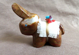 Native Zuni Mexican Onyx Adorable Donkey Burro Fetish by Daryl Shack - C4096