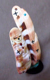 Zuni Museum Quality Melon Shell Corn Maidens Fetish by Stuart Quandelacy C1317