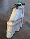 Zuni RARE Wonderstone Bear w Bundle Fetish by Leland & Daphne Boone C2897