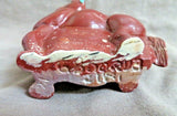 Native Zuni Sacred Pipestone XL  Turning Horse Fetish by Georgette Booqua C3767