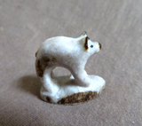 Amazing Native Zuni Antler Mini Bear Fetish Carving by Ruben Najera C4376