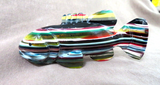 Native Zuni Rainbow Surfite Large Fish Fetish Carving by Brian Yatsattie  C4059