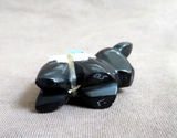 Zuni Black Marble Adorable Mini Donkey Burro Fetish by Daryl Shack - C4312