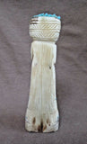 Native American Zuni Extra Large Antler Corn Maiden Fetish  By Carl Etsate C2265