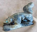 Zuni Amazing Picasso Marble Skunk by Master Carver Derrick Kaamasee C2769