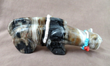 Native Zuni Stunning XL Mountain Lion Fetish Carving  by Daryl Shack - C4053