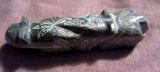 Zuni Banded Serpentie Mt. Lion Fetish w/ Etched Designs by Adrian Cachini C0745