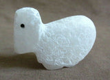 Native Zuni White Marble Etched Sheep Fetish by Rosella Gonzales - C3297