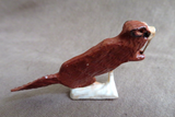 Native Zuni Pipestone Beaver w/ stick Fetish Carving by Ruben Najera C4491