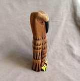 Native Zuni Large Wood Owl Carving Fetish by Al Lewis C4322