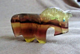 Zuni Chinese Fluorite Horse Fetish w heartlines by Kenric Laiwakete C3548