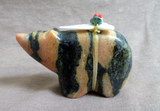 Zuni Utah Jasper Bear w/ Bundle Fetish by Leland Boone & Daphne Quam C4333
