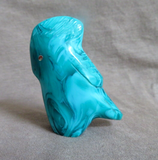 Native Zuni Green Bowlerite Eagle Fetish by Leland Boone & Daphne Quam C4095