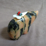 Zuni Utah Jasper Bear w/ Bundle Fetish by Leland Boone & Daphne Quam C4333