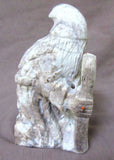 Zuni Museum Quality White Marble Wizard by Master Carver Derrick Kaamase C0454