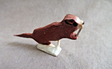 Native Zuni Pipestone Beaver w/ stick Fetish Carving by Ruben Najera C4491
