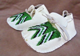 Native American Navajo Hand Made Beaded Children's Moccasins M0169