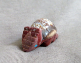 Zuni Pipestone & Shell Armadillo Fetish Carving by Darrin Boone  C4501