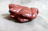 Native Zuni Sacred Pipestone Squirrel Fetish Carving by Justin Red Elk C4233