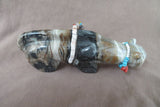 Native Zuni Stunning XL Mountain Lion Fetish Carving  by Daryl Shack - C4053