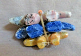 Zuni Sodalite, Jasper & Dolomite Mountain Lion Unity Trio by LaVies Natewa C3610