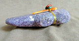 Zuni Simmering Lepidolite Mountain Lion Fetish by Leland & Daphne Boone C3694