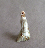 Amazing Native Zuni Antler Mini Owl Fetish Carving by Ruben Najera C4465