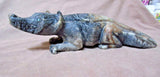 Native Zuni Extra Large Picasso Marble Badger Fetish by Tony Mackel  - C2341