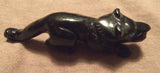 Zuni Black Marble Mt Lion Fetish by Lance Cheama - Direct from artist in Zuni
