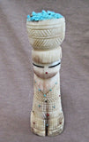 Native American Zuni Extra Large Antler Corn Maiden Fetish  By Carl Etsate C2265