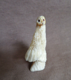 Amazing Native Zuni Antler Mini Owl Fetish Carving by Ruben Najera C4621