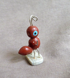 Native Zuni Pipestone Single Ant Fetish Carving by Danny Booqua - C4345
