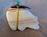 Zuni RARE Wonderstone Bear w Bundle Fetish by Leland & Daphne Boone C2897