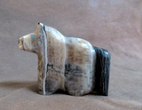 Native Zuni Banded Jaspe Horse Fetish Carving - Leland Boone & Daphne Quam C4668