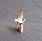 Native Zuni Antler Mini Crane Fetish Carving by Ruben Najera C4676