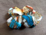 Zuni Spiny Oyster, Turquoise, & Copper Frog Carving by Kenric Laiwakete C4726