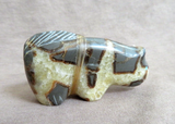 Native Zuni Septarian Mountain Lion Fetish by Leland Boone & Daphne Quam C4789