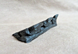 Native American Zuni Mini Jet Trio Ravens Fetish Carving by Rochelle Quam  C4842