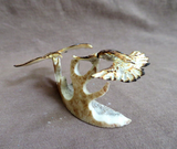 Native Zuni Antler Eagle Duo Fetish Carving by Ruben Najera C4795