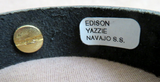 Navajo Multi-stone w/ Sterling Leather Adjustable Bracelet by E Yazzie - JB286