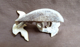 Native Zuni Antler Eagle Duo Fetish Carving by Ruben Najera C4795