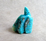 Native Zuni Calming Turquoise Eagle Fetish Carving by Daryl Shack - C4771