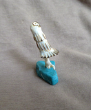 Amazing Native Zuni Antler Perched Owl Fetish Carving by Ruben Najera C4824