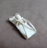 Native Zuni Antler Mini Spider Fetish Carving by Lewis Malie  - C4746