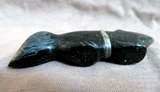 Native Zuni  Green Goldstone Wolf Fetish by Leland Boone & Daphne Quam C4699