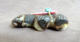 Native Zuni Septarian Mountain Lion Fetish by Leland Boone & Daphne Quam C4789