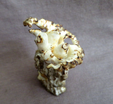 Native Zuni Antler Owl Family in Tree Stump Fetish Carving by Ruben Najera C4821
